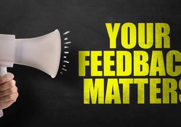 Your Feedback Matters sign